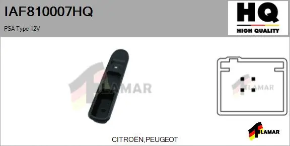 Switch, window regulator (IAF810007HQ)