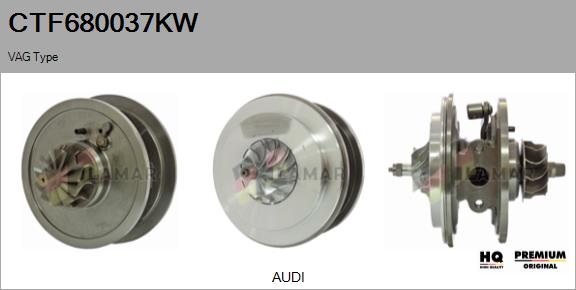 Core assembly, turbocharger (CTF680037KW)