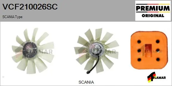 Clutch, radiator fan (VCF210026SC)