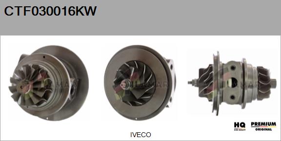 Core assembly, turbocharger (CTF030016KW)