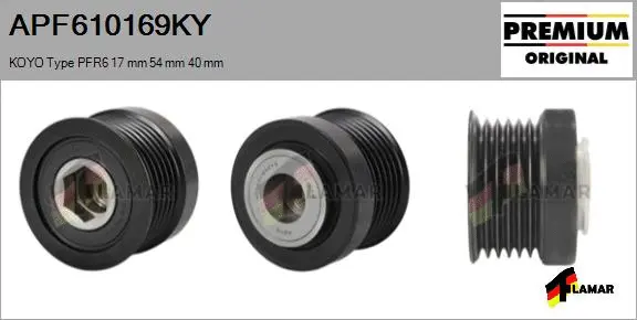 Belt Pulley, alternator (APF610169KY)