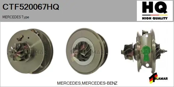 Core assembly, turbocharger (CTF520067HQ)