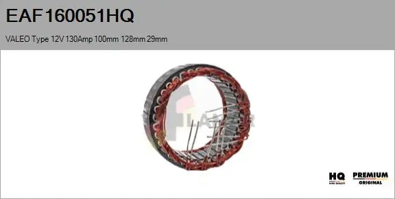 Stator, alternator (EAF160051HQ)