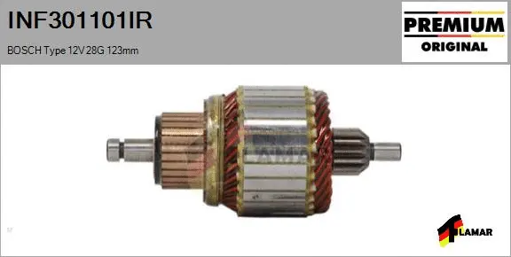 Armature, starter (INF301101IR)