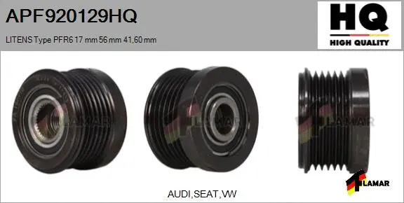 Belt Pulley, alternator (APF920129HQ)
