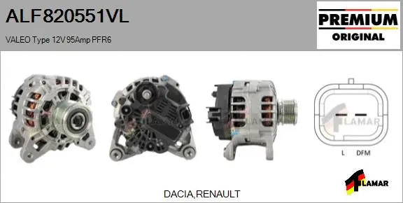 Alternator (ALF820551VL)