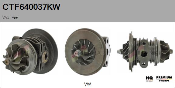 Core assembly, turbocharger (CTF640037KW)