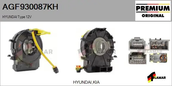 Clockspring, airbag (AGF930087KH)