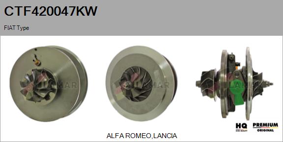 Core assembly, turbocharger (CTF420047KW)