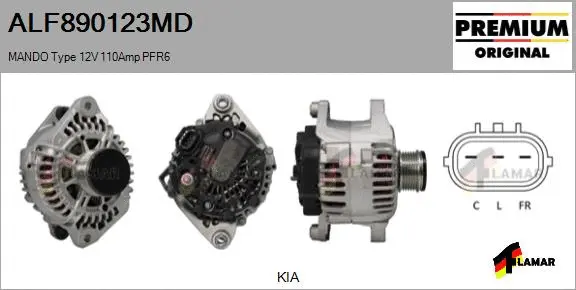Alternator (ALF890123MD)