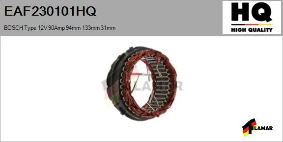 Stator, alternator (EAF230101HQ)
