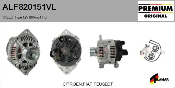 Alternator (ALF820151VL)