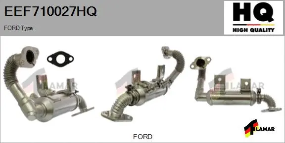 Cooler, exhaust gas recirculation (EEF710027HQ)