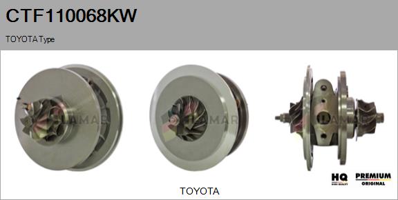 Core assembly, turbocharger (CTF110068KW)