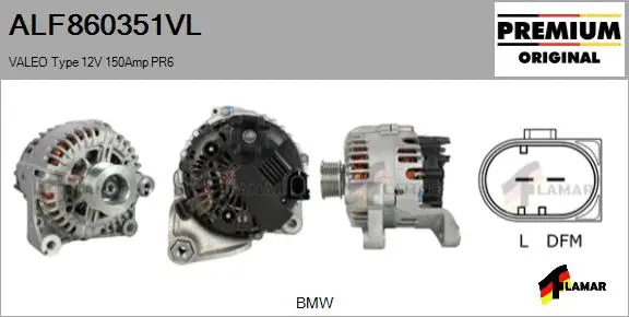 Alternator (ALF860351VL)