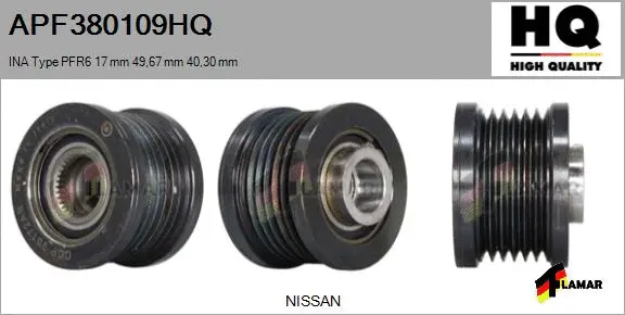 Belt Pulley, alternator (APF380109HQ)