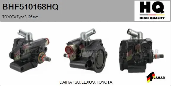 Hydraulic Pump, steering (BHF510168HQ)