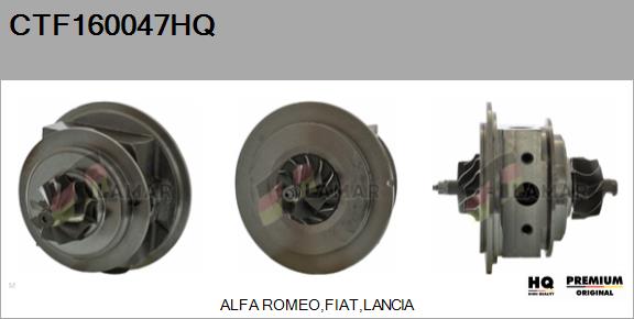 Core assembly, turbocharger (CTF160047HQ)