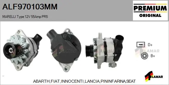 Alternator (ALF970103MM)