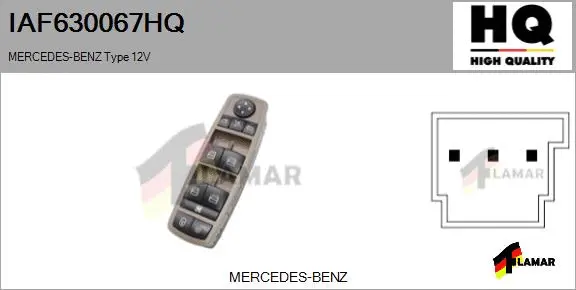 Switch, window regulator (IAF630067HQ)