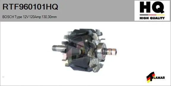 Rotor, alternator (RTF960101HQ)