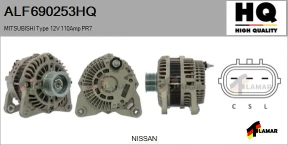 Alternator (ALF690253HQ)