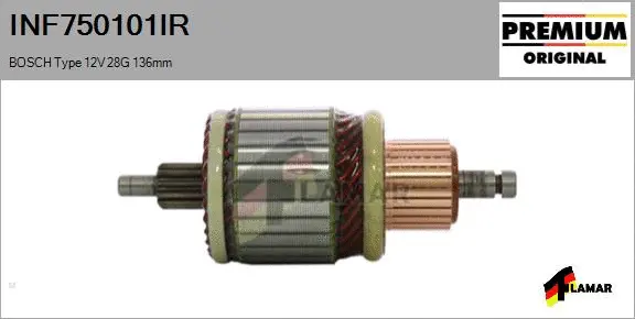 Armature, starter (INF750101IR)