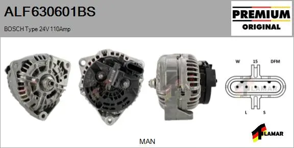 Alternator (ALF630601BS)