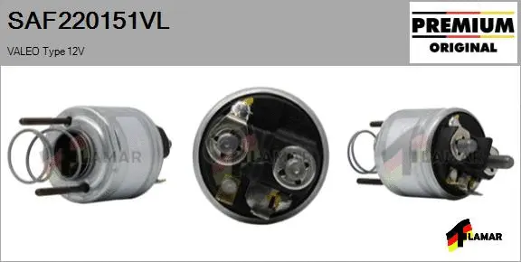 Solenoid Switch, starter (SAF220151VL)