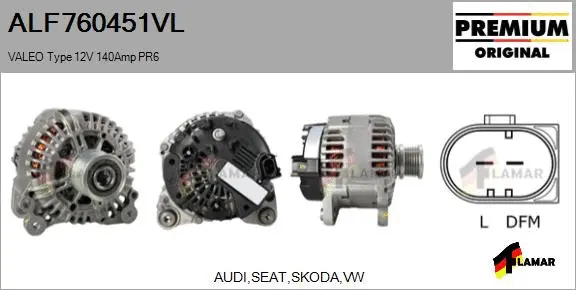 Alternator (ALF760451VL)