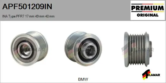 Belt Pulley, alternator (APF501209IN)