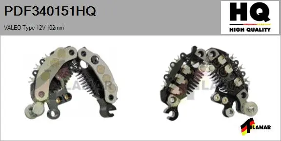 Rectifier, alternator (PDF340151HQ)