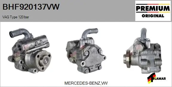 Hydraulic Pump, steering (BHF920137VW)