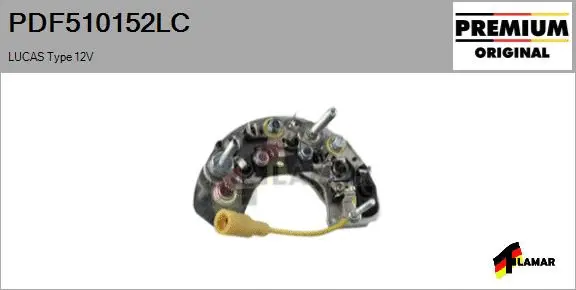 Rectifier, alternator (PDF510152LC)