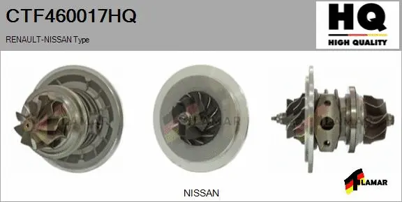 Core assembly, turbocharger (CTF460017HQ)