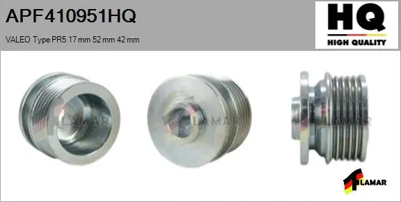 Belt Pulley, alternator (APF410951HQ)