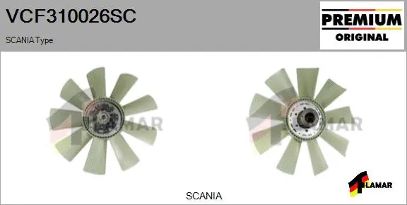 Clutch, radiator fan (VCF310026SC)