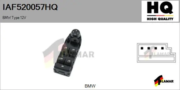 Switch, window regulator (IAF520057HQ)