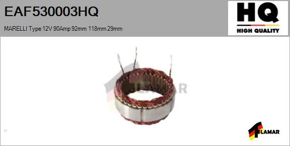 Stator, alternator (EAF530003HQ)