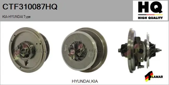 Core assembly, turbocharger (CTF310087HQ)