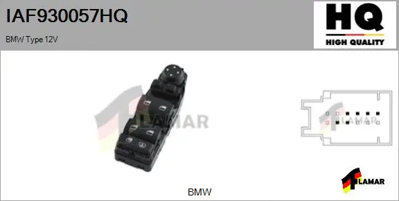Switch, window regulator (IAF930057HQ)