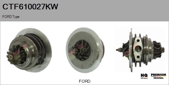 Core assembly, turbocharger (CTF610027KW)