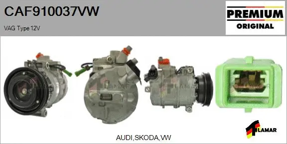 Compressor, air conditioning (CAF910037VW)