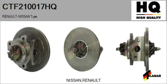 Core assembly, turbocharger (CTF210017HQ)