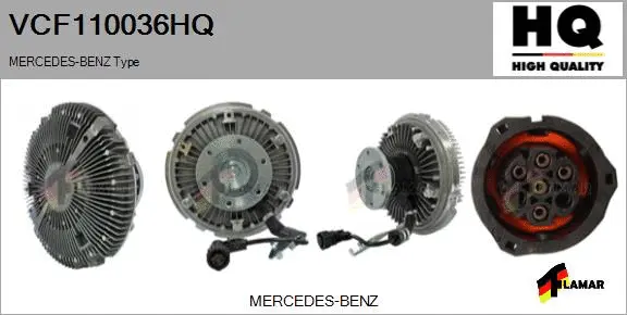 Clutch, radiator fan (VCF110036HQ)