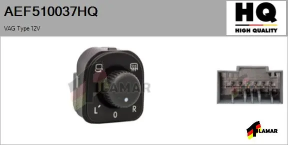 Switch, exterior rearview mirror adjustment (AEF510037HQ)