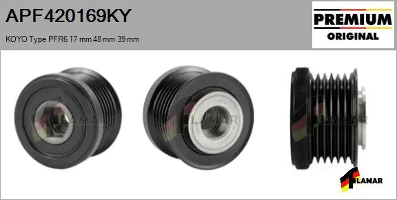 Belt Pulley, alternator (APF420169KY)