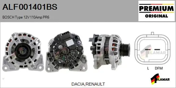 Alternator (ALF001401BS)
