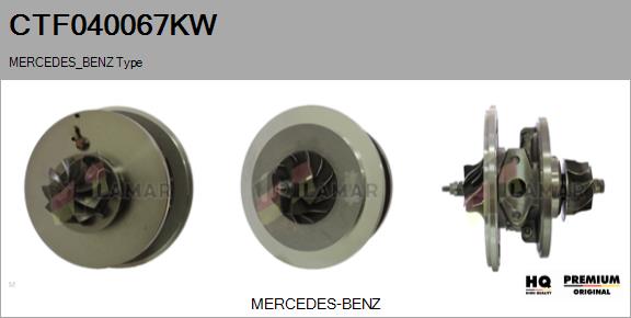 Core assembly, turbocharger (CTF040067KW)