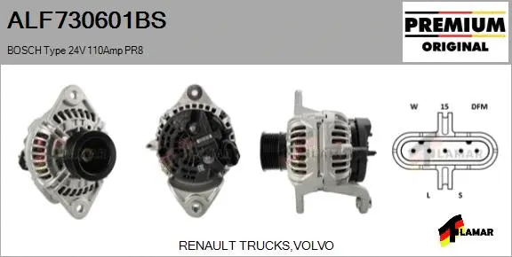 Alternator (ALF730601BS)